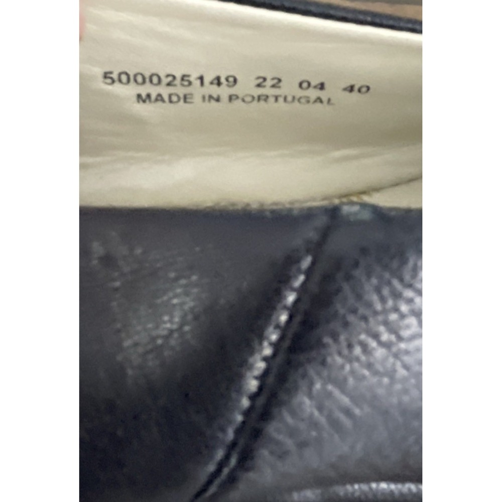 Fly London Black Leather Slip-On Heels - Picture 10 of 12